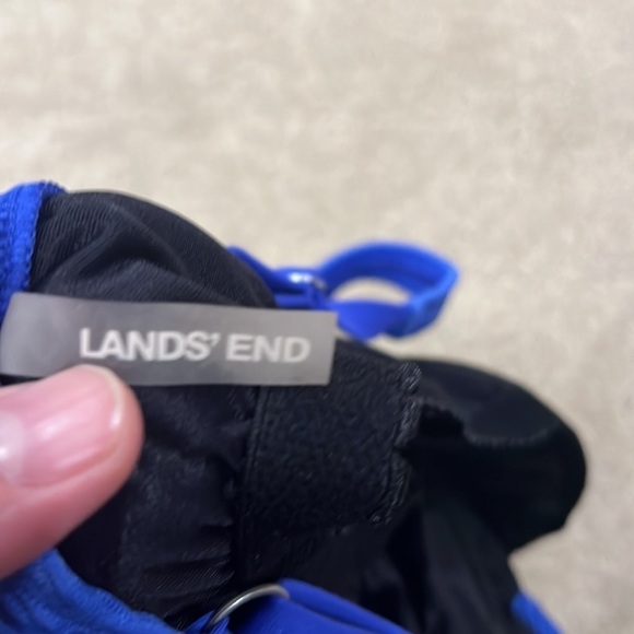 LANDS’END blue swim tankini top size 4. - Picture 4 of 6